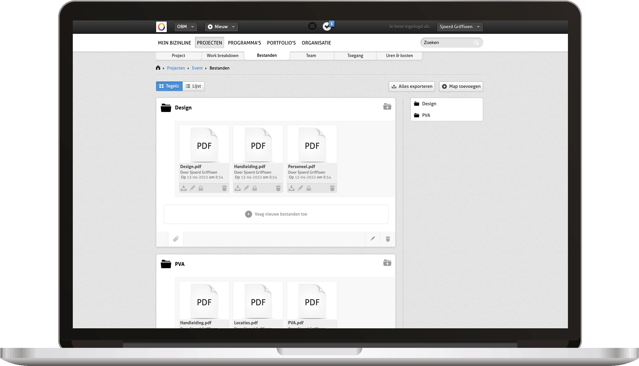 Bizinline Example Dashboard